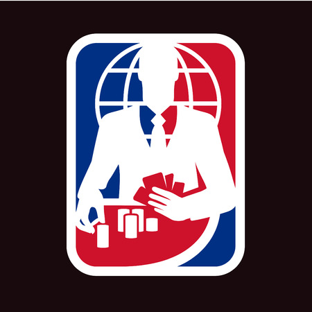 Poker global leagueのイラスト素材