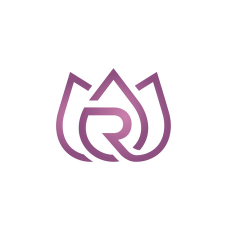 Letter R logo icon design template elements. Initial letter R logo iconの写真素材
