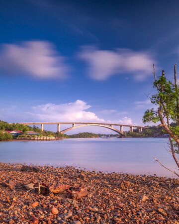 Wonderful panorama photo at batam bintan Island Indonesiaの写真素材