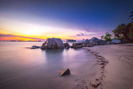 Wonderful Sunrise at Bintan island Indonesiaの写真素材