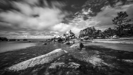 Blackwhite Photos landscape Wonderful  Batam Bintan Indonesiaの写真素材