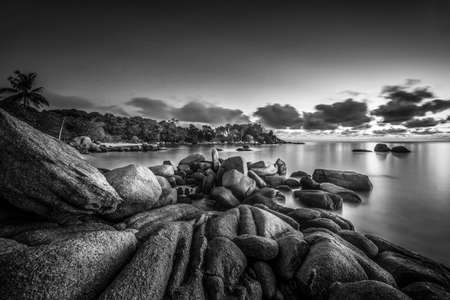 Blackwhite Photos landscape Wonderful  Batam Bintan Indonesiaの写真素材