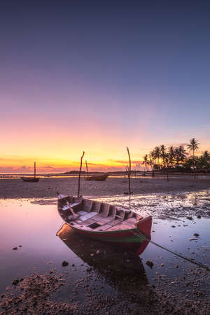 Wonderful Sunset at Batam Bintan Island Indonesiaの写真素材