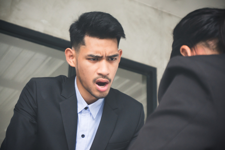 Businessman boss complain employeeの写真素材