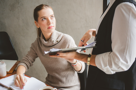 employee was complained by bossの写真素材