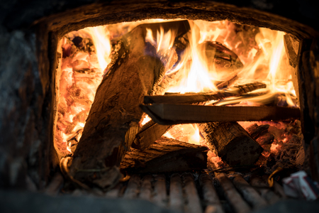 Fire / Fireplace for Grillの写真素材
