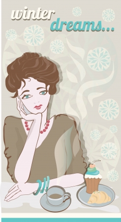 Sad girlのイラスト素材