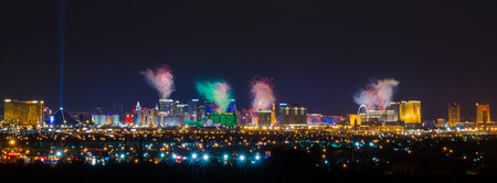 Firework Celebration Over Las Vegas Strip.のeditorial素材