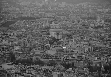 Monochome, Paris in black and white modeの写真素材