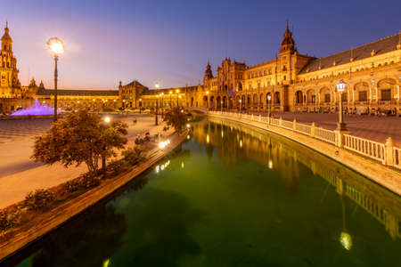 Travel sightseeing at Seville Palace in Spain.