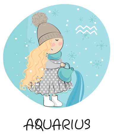 Aquarius signのイラスト素材