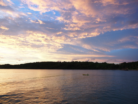 Sunset View On The Beachの写真素材