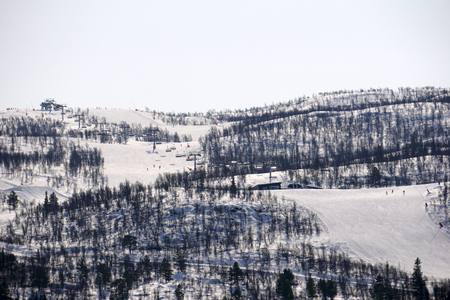 View of the ski field