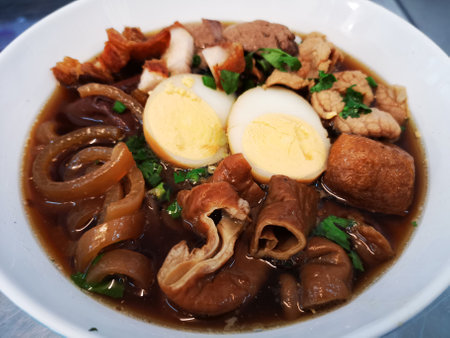 Guay Jap the Chinese roll noodle soupの写真素材