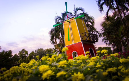 the wind turbineの写真素材