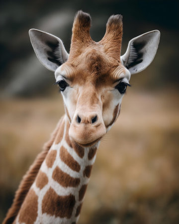 Giraffe in the Okavango Delta, Botswana.ai generatedの素材