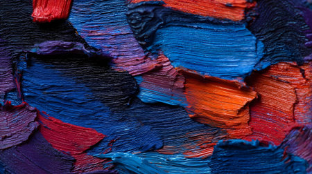 Paint smears of different colors as background, closeup view.ai generatedの素材