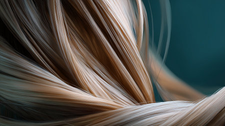 close up of hair texture on dark background, computer generated abstract backgroundの素材