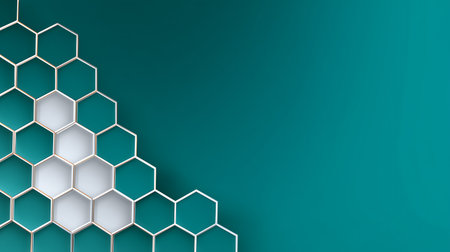 Abstract hexagon background with space for text. Vector illustration. Eps 10の素材