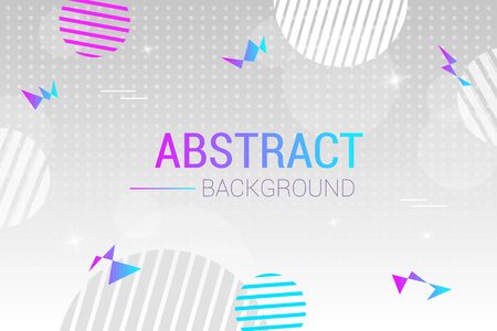 Abstract light vector background with circles. Futuristic design posters with place for text or message. Colorful geometric background for use as a web and application design, banners, posters, advertising and moreのイラスト素材