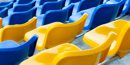 Stadium chairsの写真素材