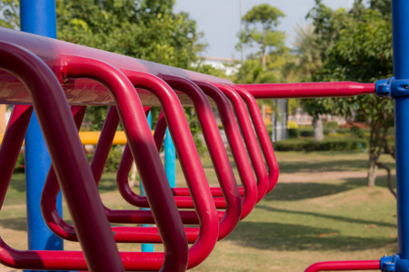 Bar to playground equipment bar to exerciseの写真素材