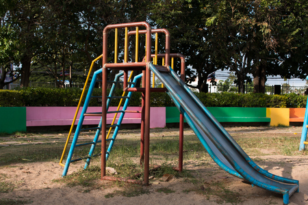 children playground in park ,の写真素材