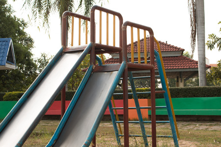 children playground in park ,の写真素材