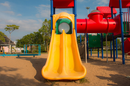 children playground in park ,の写真素材