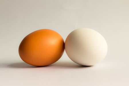 eggs isolated on white backgroundの写真素材