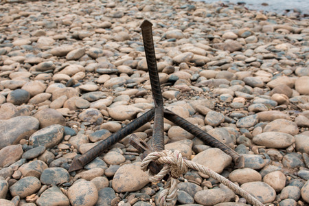 Anchor land on the riverの写真素材