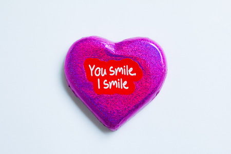 Chocolate wrapper  on Valentine's Day,colorful chocolate heartの写真素材