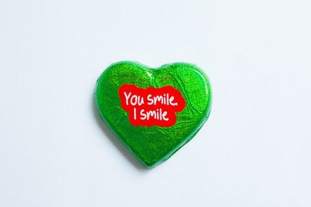Chocolate wrapper  on Valentine's Day,colorful chocolate heartの写真素材