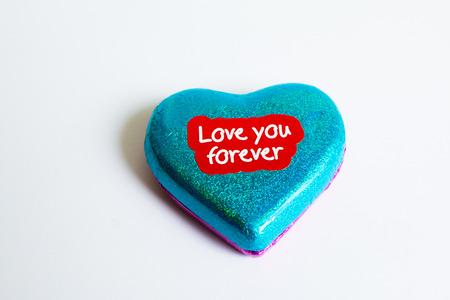 Chocolate wrapper  on Valentine's Day,colorful chocolate heartの写真素材