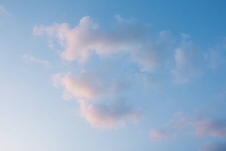 clouds in the blue skyの写真素材