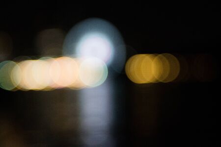 Abstract bokeh night  in city backgroundの写真素材