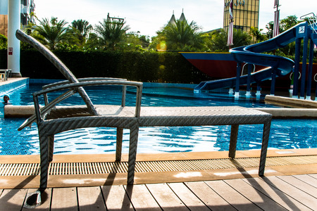 Water park in luxury  resort and hotel, water slideのeditorial素材