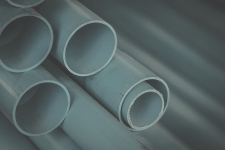 Pvc pipe  in water systems  in constructionの写真素材