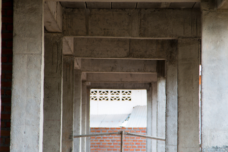 Building structure used in constructionの写真素材