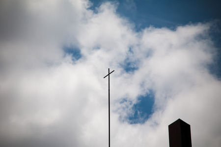 Crucifixion Of Jesus Christ On The Church in Thailandのeditorial素材