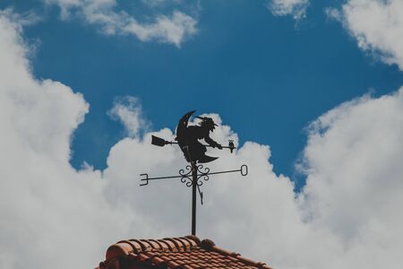 Compass on the roofの写真素材