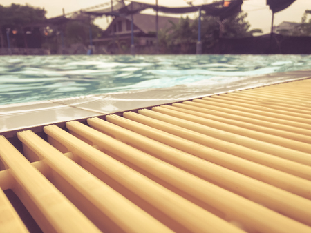 beautiful swimming pool in  resort