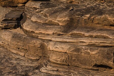 beautiful background rock canyon beside maekhong riverの写真素材