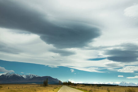 road to the cloudの写真素材