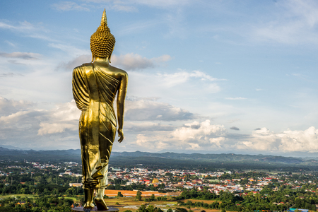 back of the buddhaの写真素材