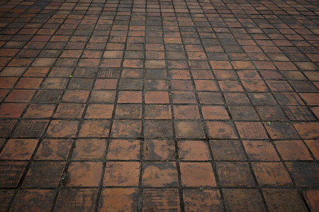 brick walk way texture in templeの写真素材