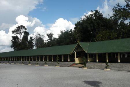 The temple area in thailandの写真素材
