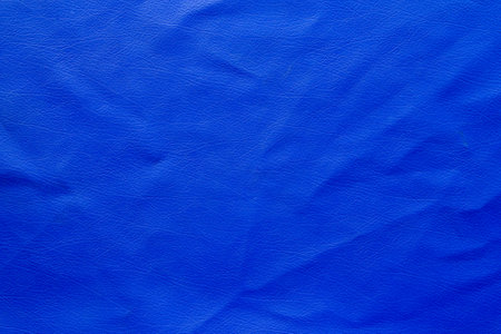 Blue leather texture. Abstract background for design with copy space for text or image.の写真素材
