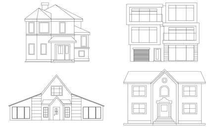 Heart icon collection, vector. Love symbol icon set, heart symbols isolated on a white background 2のイラスト素材