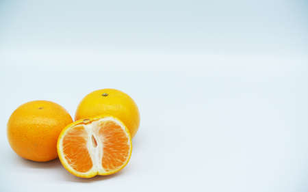 Guava Fruit Isolated on White Background for copy spaceの写真素材